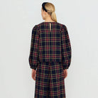 Check Puff Sleeves Blouse by The Tiny Big Sister