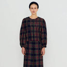 Check Puff Sleeves Blouse by The Tiny Big Sister