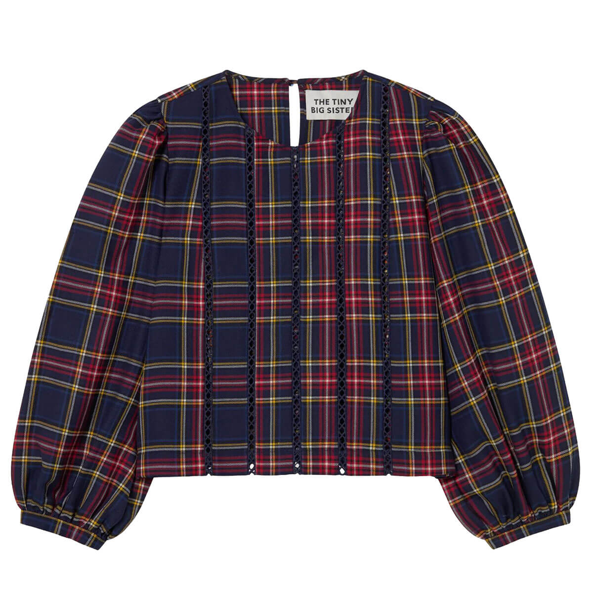 Check Puff Sleeves Blouse by The Tiny Big Sister