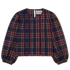Check Puff Sleeves Blouse by The Tiny Big Sister