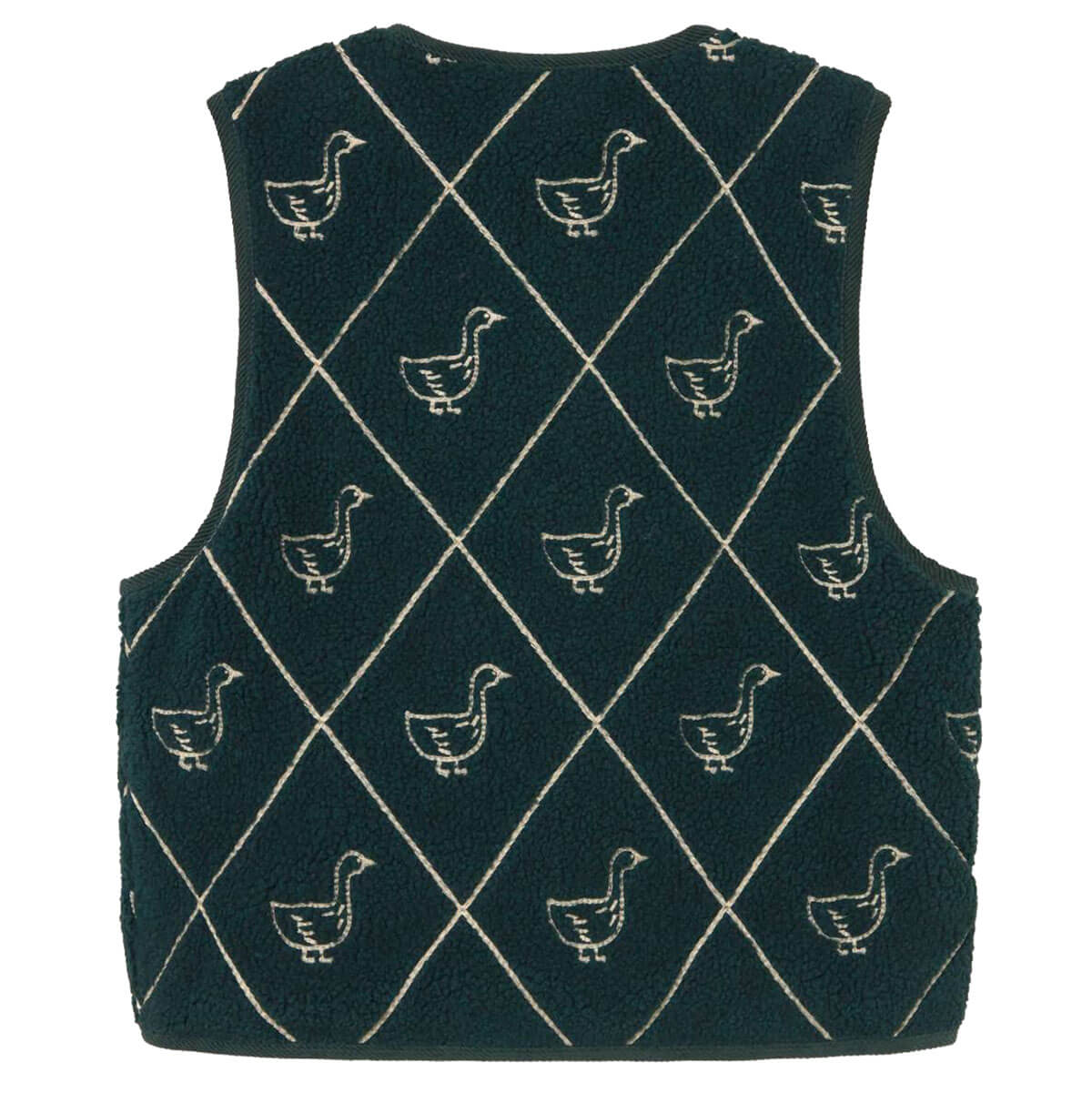 Diamond Geese Sherpa Vest by The Tiny Big Sister