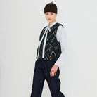 Diamond Geese Sherpa Vest by The Tiny Big Sister