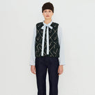 Diamond Geese Sherpa Vest by The Tiny Big Sister
