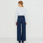 Embroidered Horses Denim Pants by The Tiny Big Sister