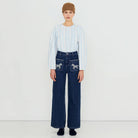 Embroidered Horses Denim Pants by The Tiny Big Sister