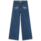 Embroidered Horses Denim Pants by The Tiny Big Sister