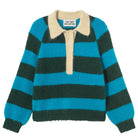 Frank Striped Polo in Green by The Tiny Big Sister