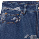Horses Embroidery Berta Denim Pants by The Tiny Big Sister