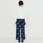 Horses Embroidery Berta Denim Pants by The Tiny Big Sister