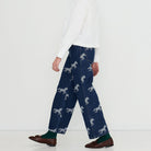 Horses Embroidery Berta Denim Pants by The Tiny Big Sister