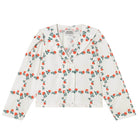 Roses Grid Sailor Neck Blouse by The Tiny Big Sister