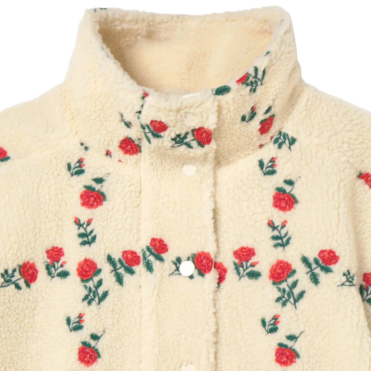 Roses Grid Sherpa Jacket by The Tiny Big Sister