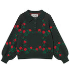 Roses Polo Sweater in Ink by The Tiny Big Sister