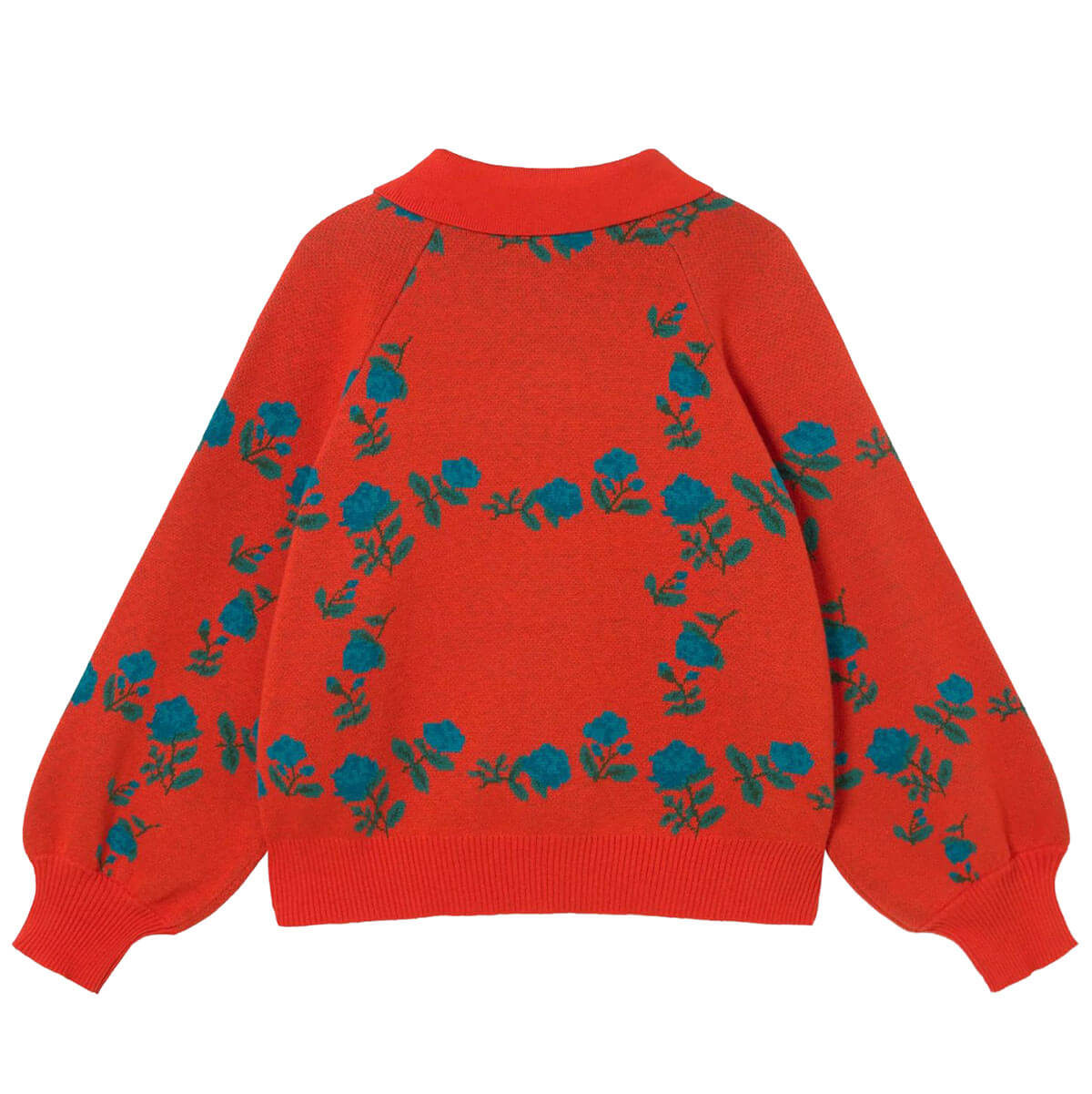 Roses Polo Sweater in Red by The Tiny Big Sister