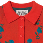 Roses Polo Sweater in Red by The Tiny Big Sister