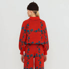 Roses Polo Sweater in Red by The Tiny Big Sister
