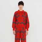 Roses Polo Sweater in Red by The Tiny Big Sister