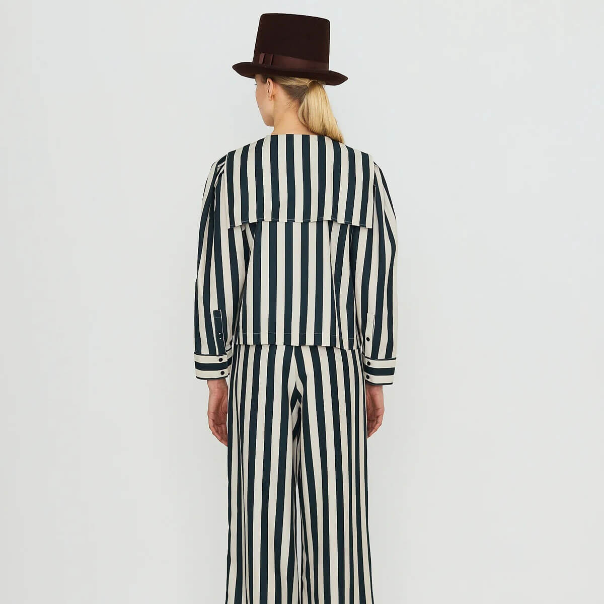 Striped Sailor Neck Blouse by The Tiny Big Sister