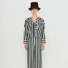 Striped Sailor Neck Blouse by The Tiny Big Sister