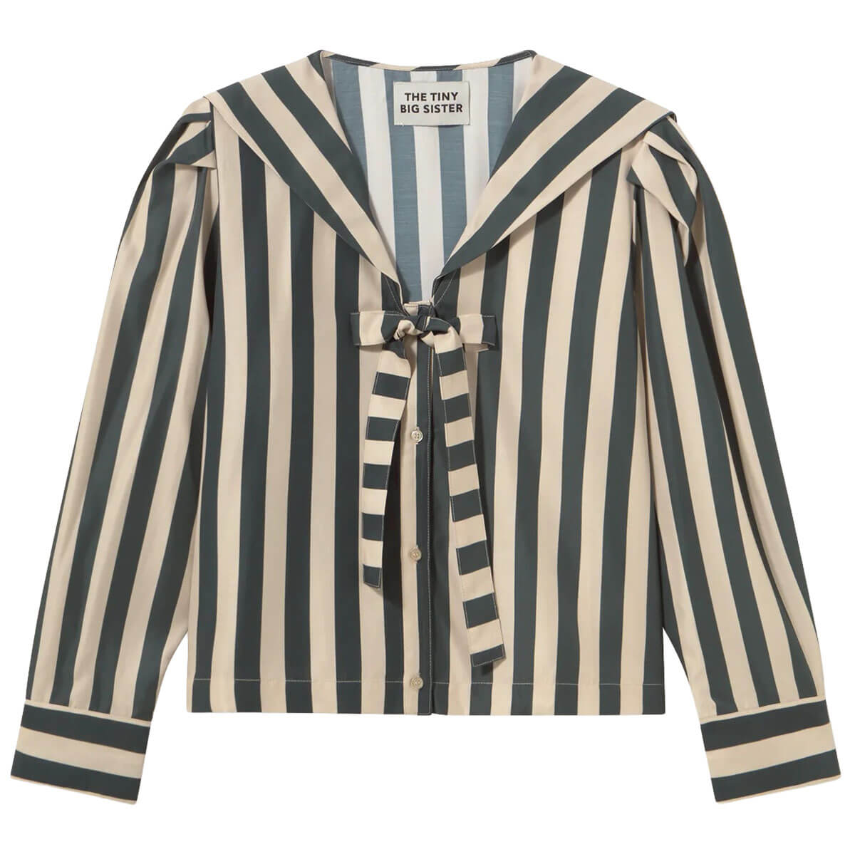 Striped Sailor Neck Blouse by The Tiny Big Sister