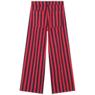 Stripes Denim Pants in Dark Red / Navy by The Tiny Big Sister