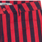Stripes Denim Pants in Dark Red / Navy by The Tiny Big Sister