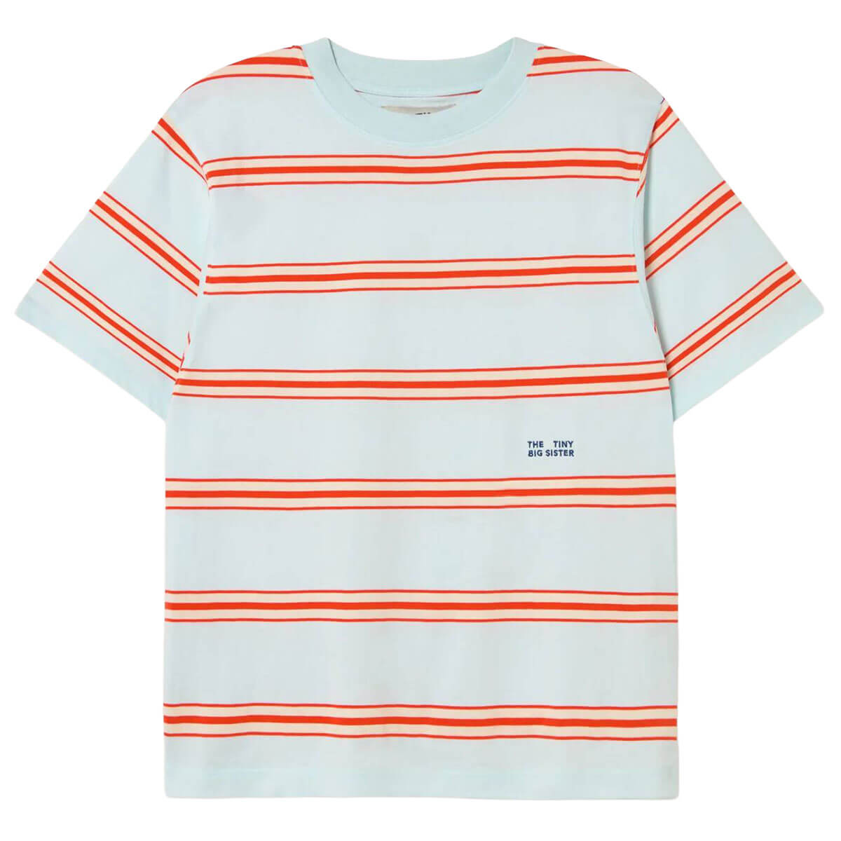 Stripes Relaxed Tee in Blue by The Tiny Big Sister