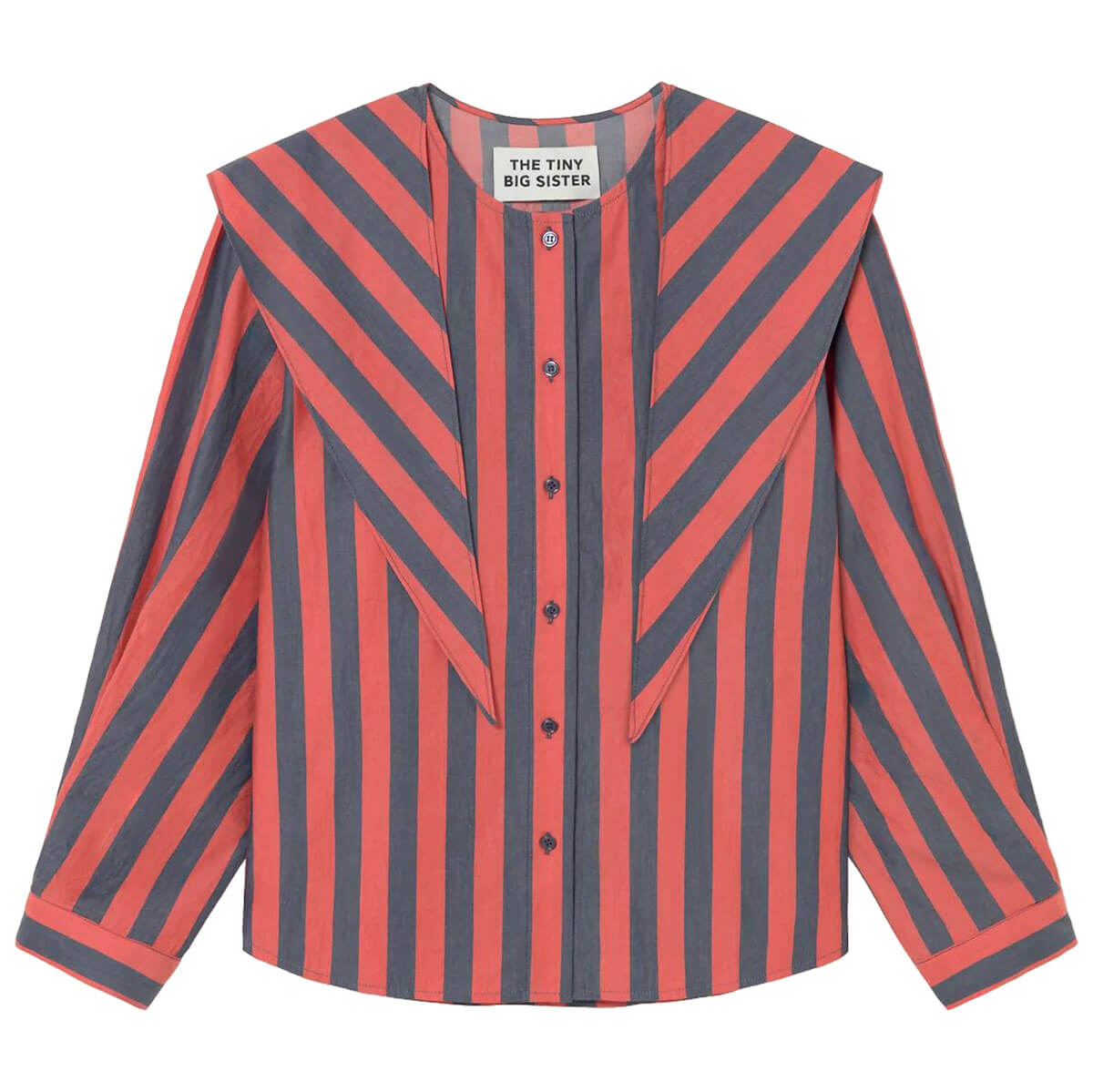 Stripes Scarf Neck Blouse by The Tiny Big Sister