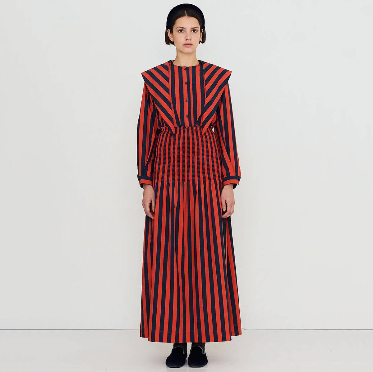 Stripes Smocking Skirt by The Tiny Big Sister