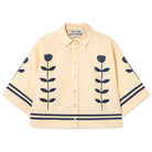 Flowers Shirt in Off White by The Tiny Big Sister