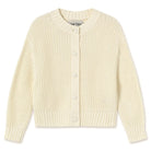 Round Neck Cardigan in Off White by The Tiny Big Sister
