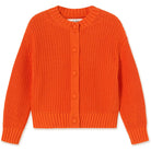 Round Neck Cardigan in Summer Red by The Tiny Big Sister
