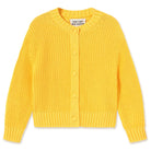 Round Neck Cardigan in Mellow Yellow by The Tiny Big Sister
