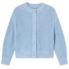 Round Neck Cardigan in Pretty Blue by The Tiny Big Sister - Last Ones In Stock - UK 8-12