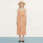Striped Bow Dress by The Tiny Big Sister