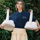 Swans Knitted Polo by The Tiny Big Sister