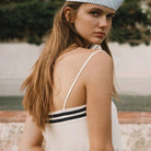 Straps Dress in Off White by The Tiny Big Sister