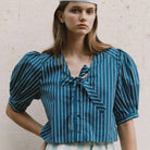 Striped Bow Blouse by The Tiny Big Sister