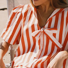 Striped Sailor Neck Blouse by The Tiny Big Sister - Last Ones In Stock - UK 6-10