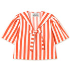 Striped Sailor Neck Blouse by The Tiny Big Sister - Last Ones In Stock - UK 6-10