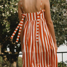 Striped Bow Dress by The Tiny Big Sister - Last Ones In Stock - UK 8-10