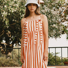 Striped Bow Dress by The Tiny Big Sister - Last Ones In Stock - UK 8-10