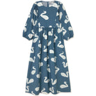 Swans Print Dress by The Tiny Big Sister - Last Ones In Stock - UK 8-12