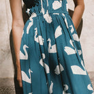Swans Strap Dress by The Tiny Big Sister - Last Ones In Stock - UK 8-10