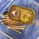 Very Cute Tin Of Safety Matches in Green by Tinned Candle