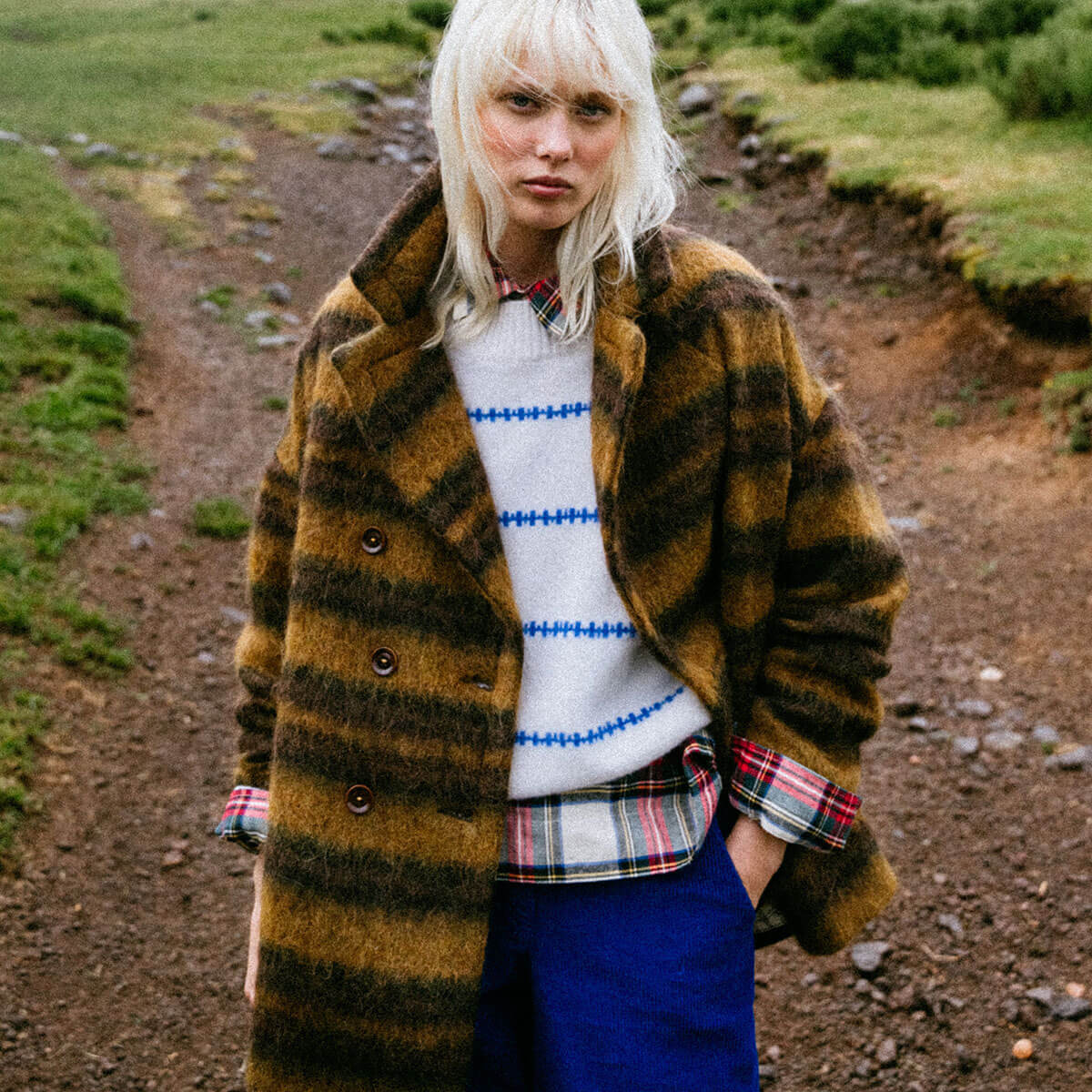 Bastille Harry Coat in Ochre by Tinsels