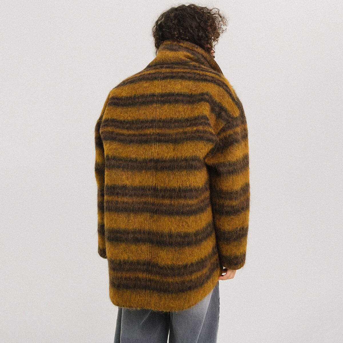 Bastille Harry Coat in Ochre by Tinsels