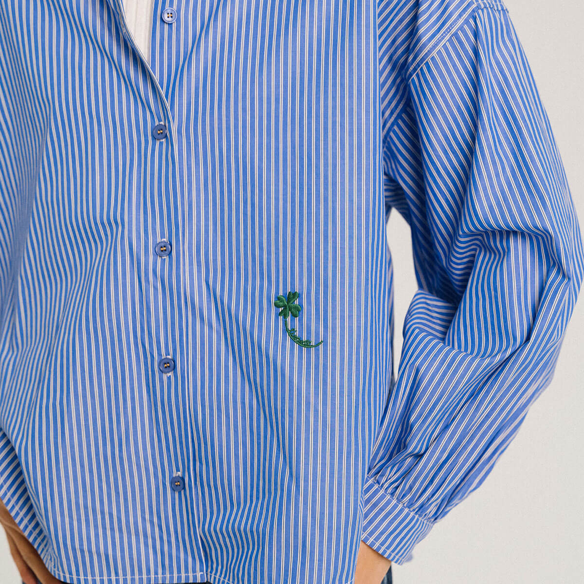 Fama Kate Shirt in Indigo by Tinsels