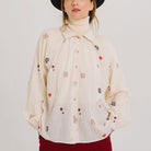 Faustine Canevas Shirt in Greige by Tinsels