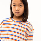 Rib Stripes Tee in Light Cream by Tinycottons - Last One In Stock - 12 Years